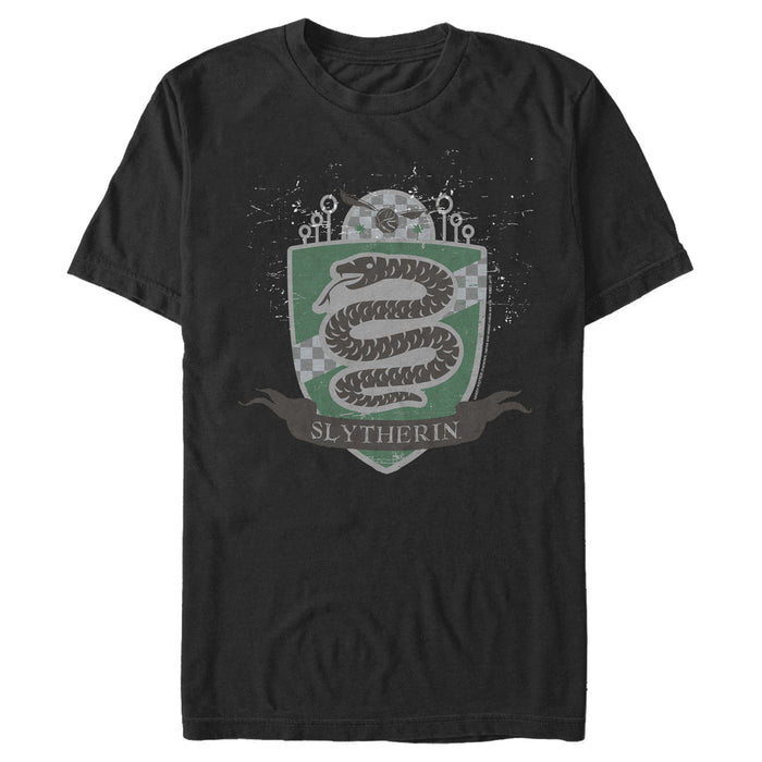 Fifth Sun Men's Harry Potter Slytherin House Shield T-Shirt