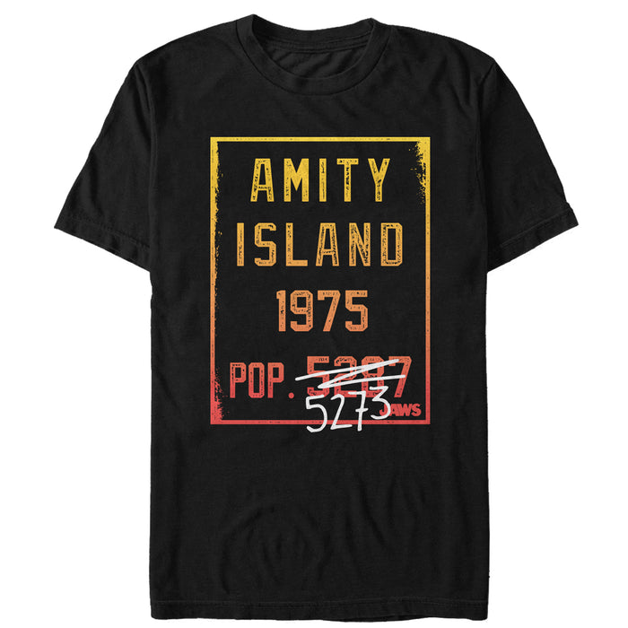 fifth sun Men's Jaws Amity Island Population T-Shirt