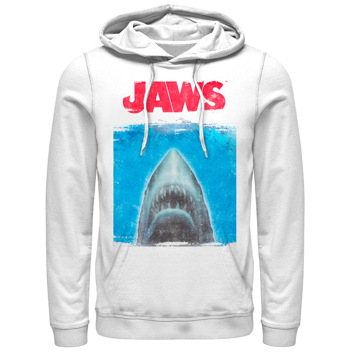 fifth sun Men's Jaws Shark Movie Poster Pull Over Hoodie