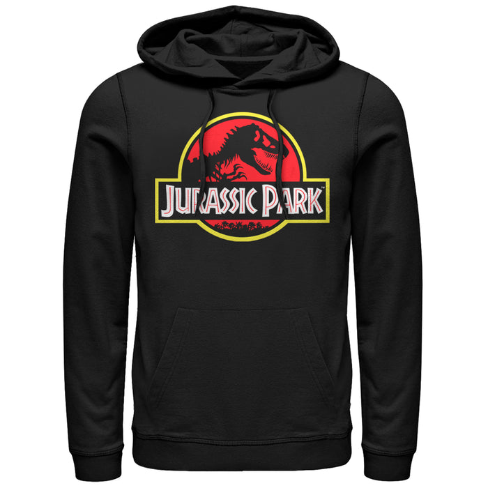 fifth sun Men's Jurassic Park Bold Classic Logo Pull Over Hoodie