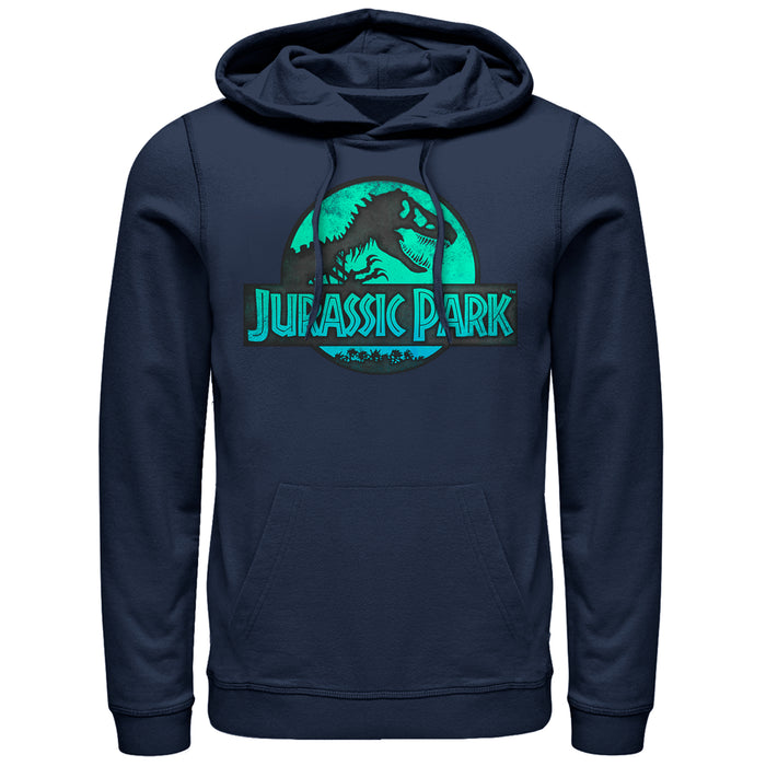 fifth sun Men's Jurassic Park Ocean Ripple Logo Pull Over Hoodie