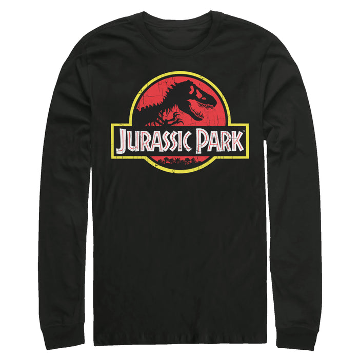 Fifth Sun Men's Jurassic Park T Rex Logo Long Sleeve Shirt