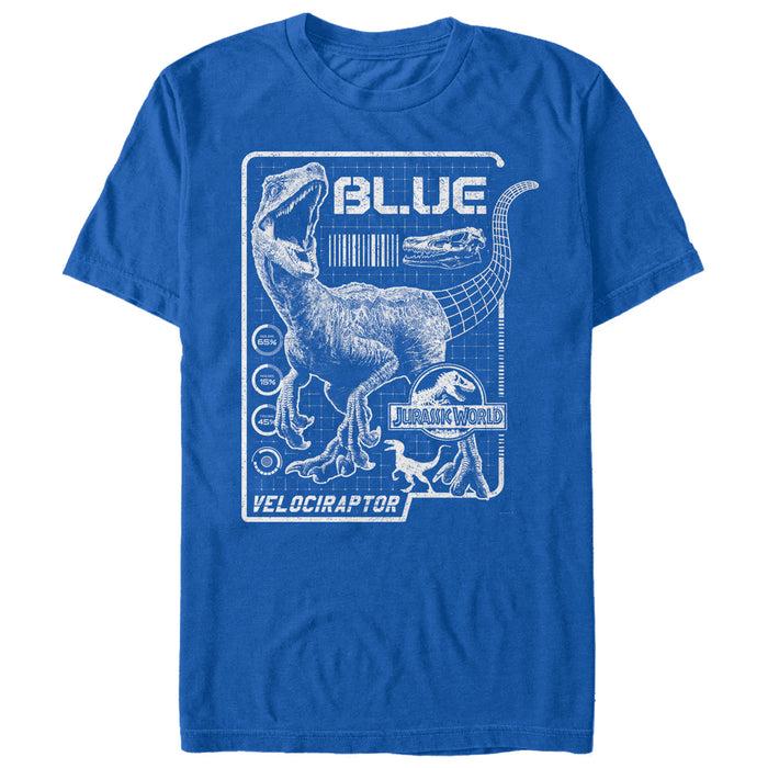 fifth sun Men's Jurassic World: Fallen Kingdom Blue Details T-Shirt