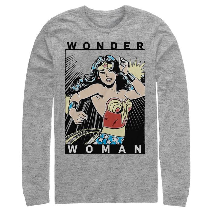 fifth sun Men's Justice League Comic Poster Long Sleeve Shirt