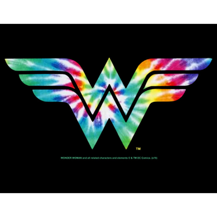 Fifth Sun Men's Justice League Tie Dye Logo Pull Over Hoodie