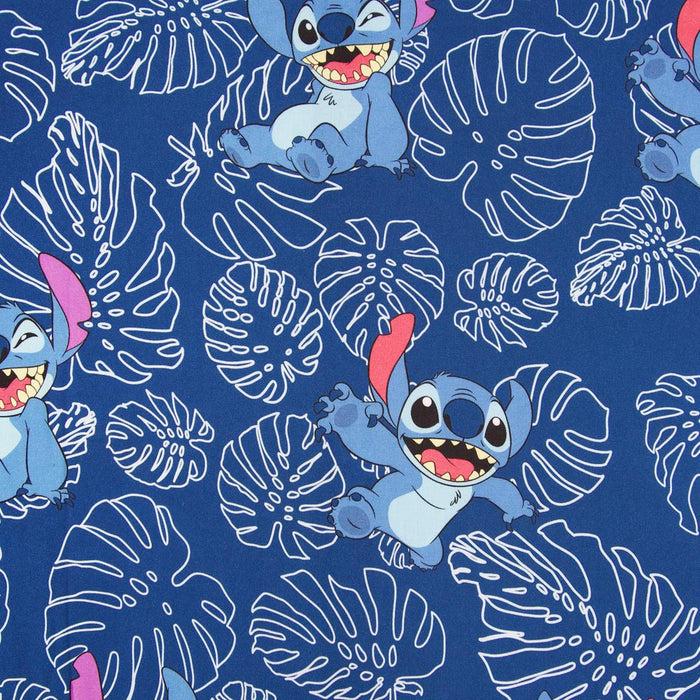 Fifth Sun Men's Lilo & Stitch Tropical Alien Pose Button Down Shirt