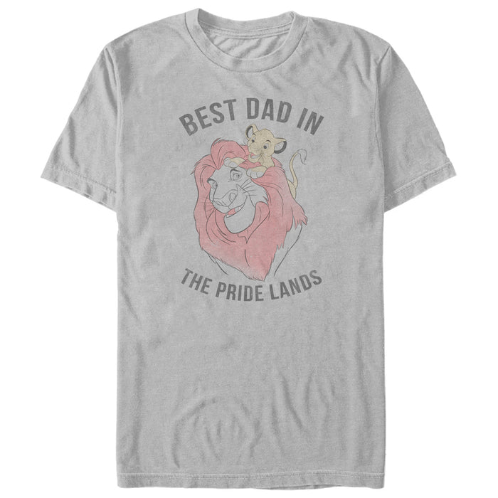 fifth sun Men's Lion King Best Dad in Pride Land T-Shirt
