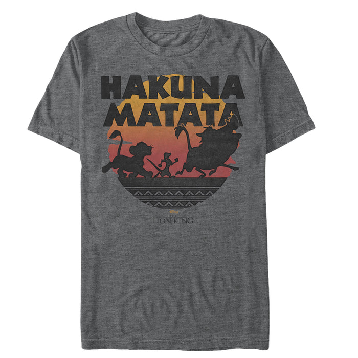 Fifth Sun Men's Lion King Hakuna Matata Sunset Circle T-Shirt