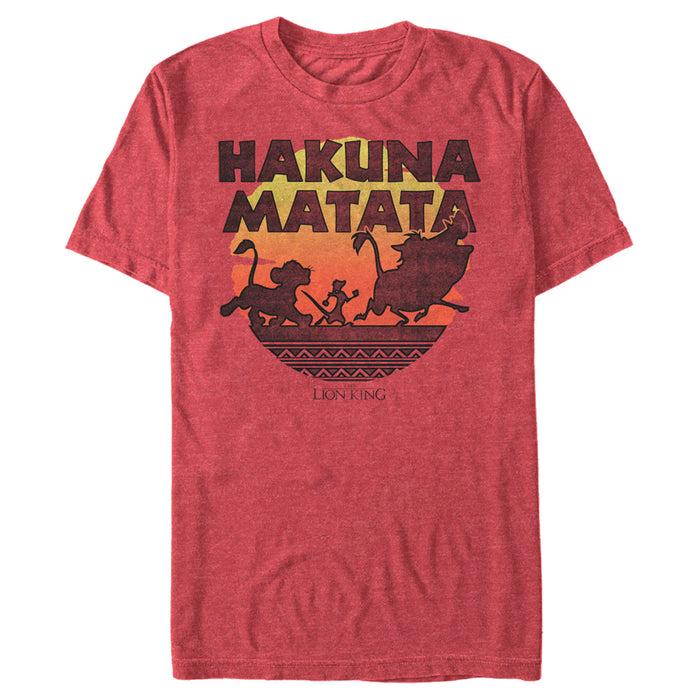 Fifth Sun Men's Lion King Hakuna Matata Sunset Circle T-Shirt