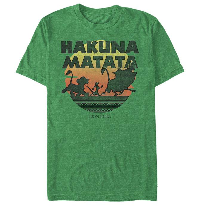 fifth sun Men's Lion King Hakuna Matata Sunset Circle T-Shirt