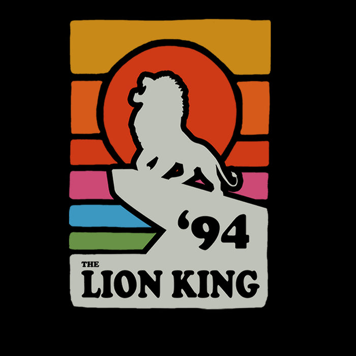 Fifth Sun Men's Lion King Retro Rainbow '94 Silhouette Sweatshirt