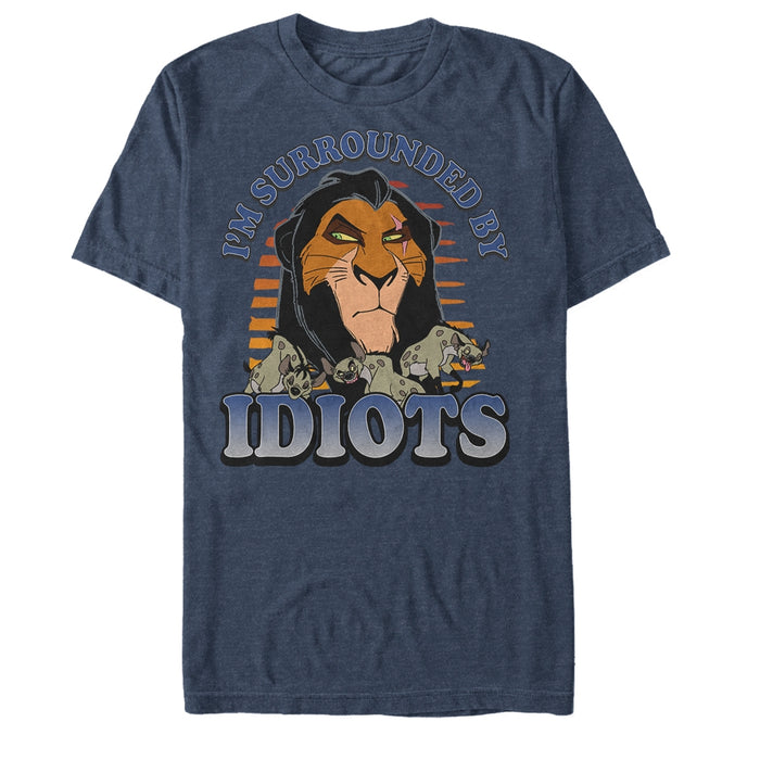 Fifth Sun Men's Lion King Scar Surrounded By Idiots Sunset T-Shirt