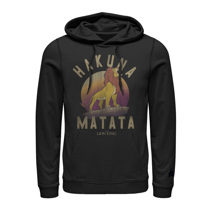 fifth sun Men's Lion King Simba Hakuna Matata Pull Over Hoodie