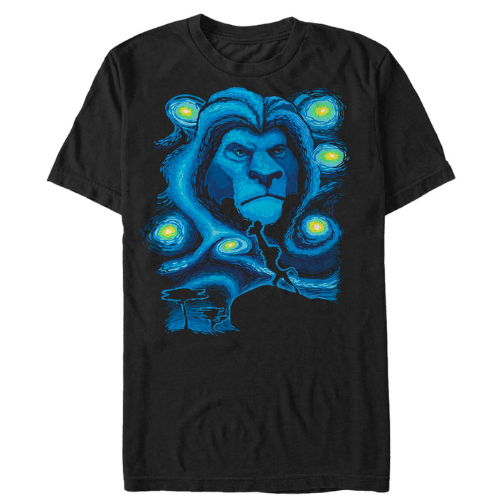 fifth sun Men's Lion King Starry Night Mufasa T-Shirt