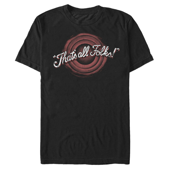 fifth sun Men's Looney Tunes Vintage That's All Folks T-Shirt