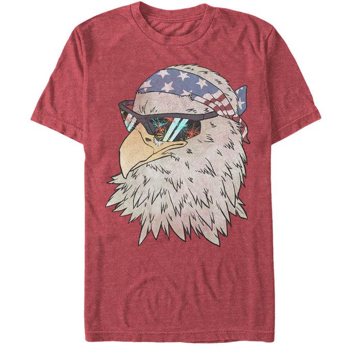fifth sun Men's Lost Gods Fourth of July American Eagle in Bandana T-Shirt
