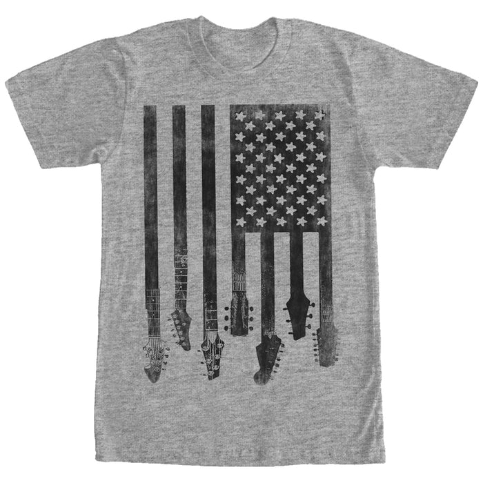 fifth sun Men's Lost Gods Guitar American Flag T-Shirt