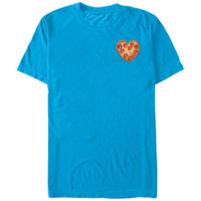 fifth sun Men's Lost Gods Heart-Shaped Pizza T-Shirt