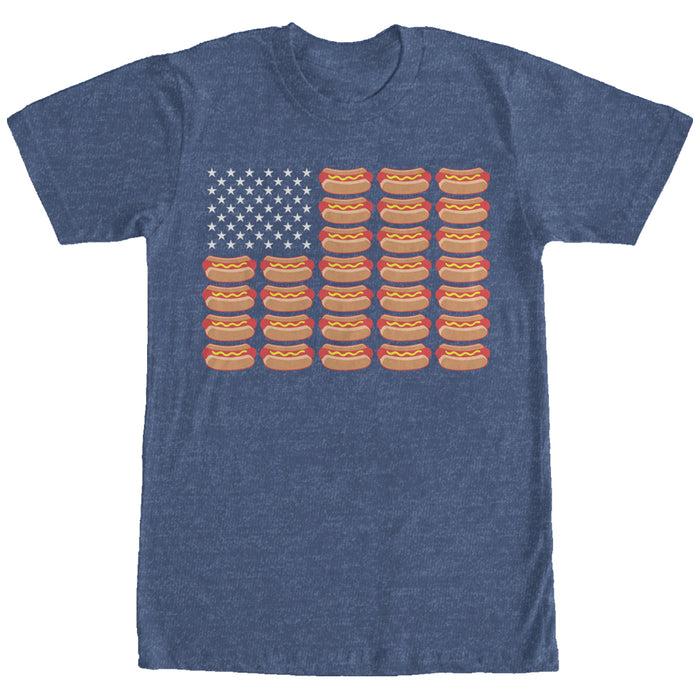 fifth sun Men's Lost Gods Hot Dog American Flag T-Shirt