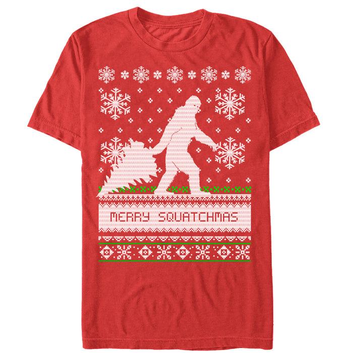 fifth sun Men's Lost Gods Merry Christmas Big Foot T-Shirt