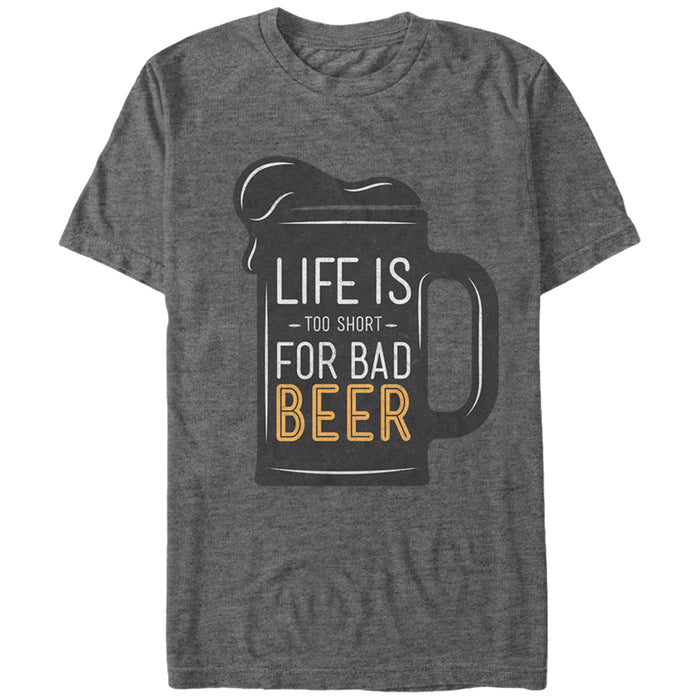 fifth sun Men's Lost Gods Too Short for Bad Beer T-Shirt