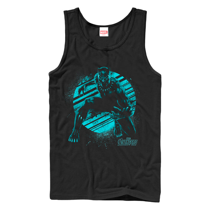 fifth sun Men's Marvel Avengers: Avengers: Infinity War Panther Splatter Tank Top