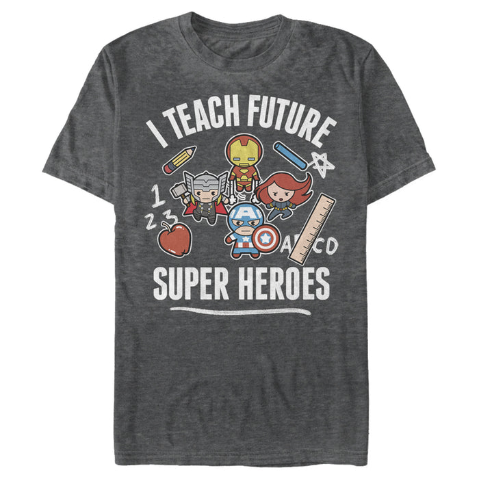 Fifth Sun Men's Marvel Avengers Classic I Teach Super Heroes T-Shirt