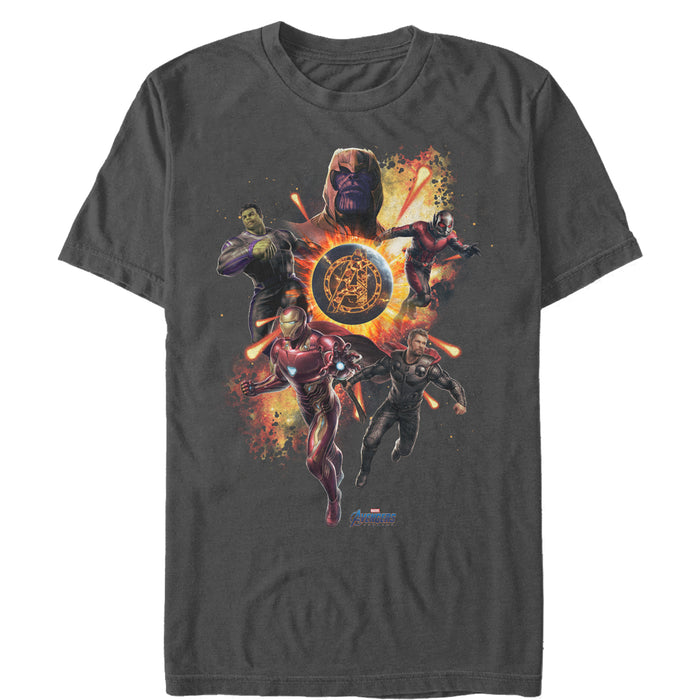Fifth Sun Men's Marvel Avengers: Endgame Flame Logo T-Shirt