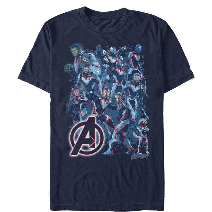 fifth sun Men's Marvel Avengers: Endgame Hero Huddle T-Shirt