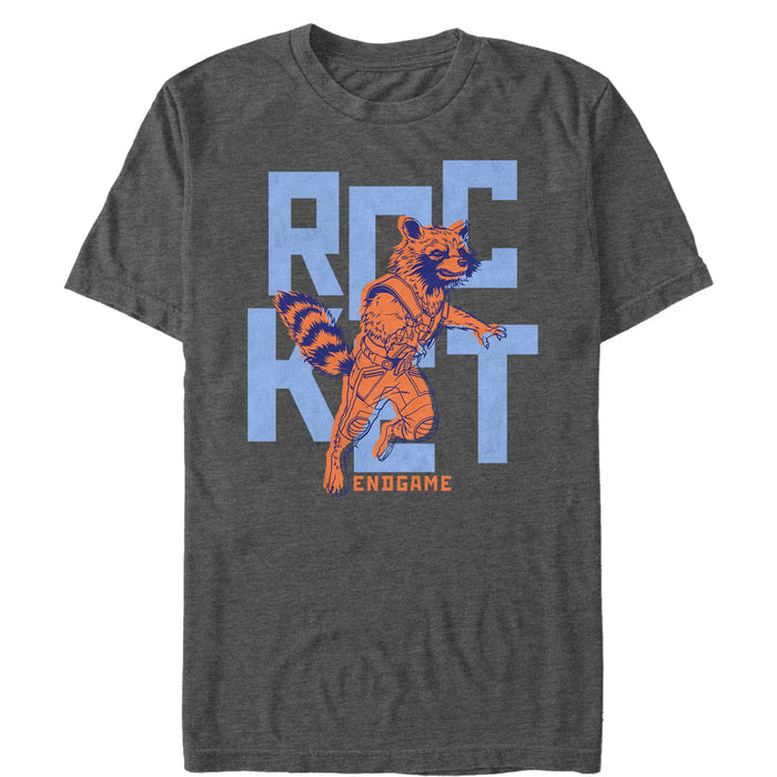 fifth sun Men's Marvel Avengers: Endgame Rocket Pop Art T-Shirt