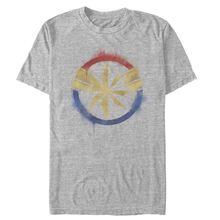 fifth sun Men's Marvel Avengers: Endgame Smudged Captain Marvel T-Shirt