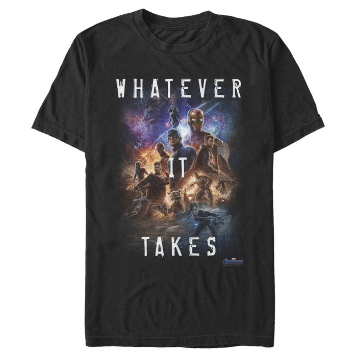 fifth sun Men's Marvel Avengers: Endgame Whatever It Takes Poster T-Shirt