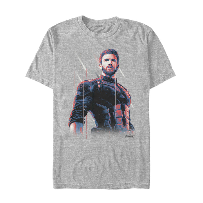 Fifth Sun Men's Marvel Avengers: Infinity War Captain America Streak T-Shirt