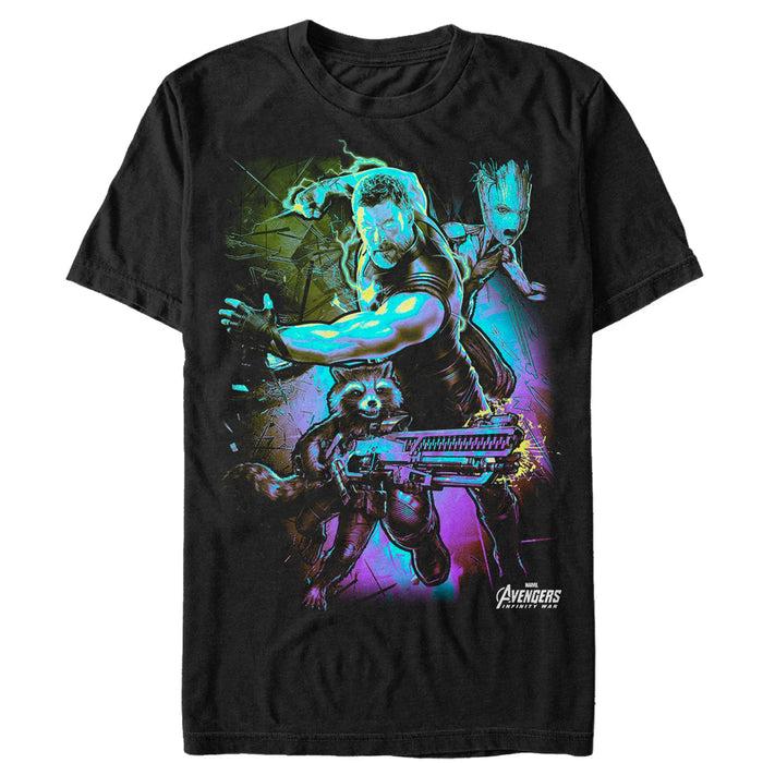 Fifth Sun Men's Marvel Avengers: Infinity War Thor Lightning T-Shirt