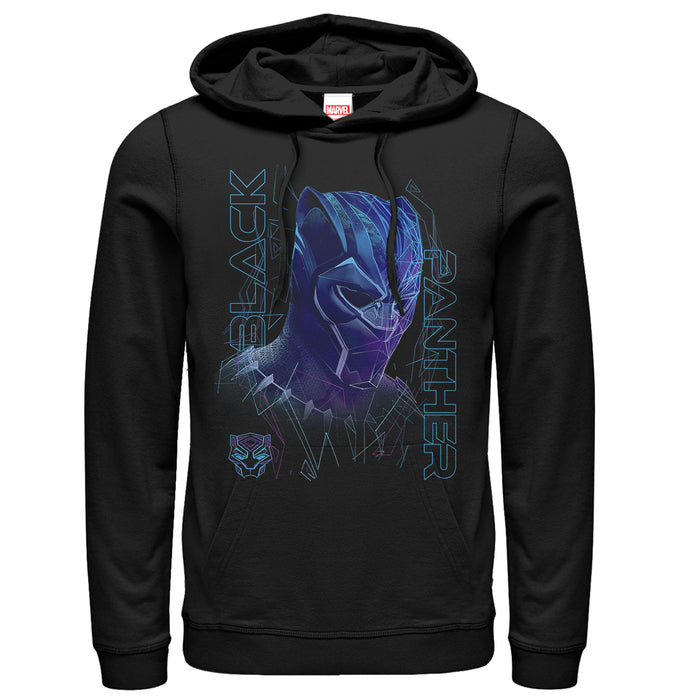 fifth sun Men's Marvel Black Panther 2018 3D Pattern Pull Over Hoodie