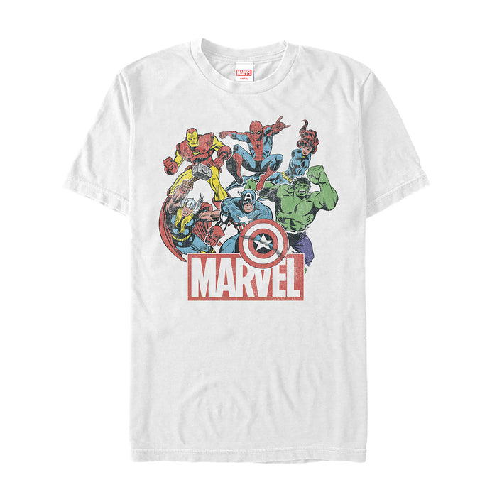 Fifth Sun Men's Marvel Classic Hero Collage T-Shirt