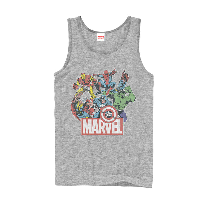 Fifth Sun Men's Marvel Classic Hero Collage Tank Top