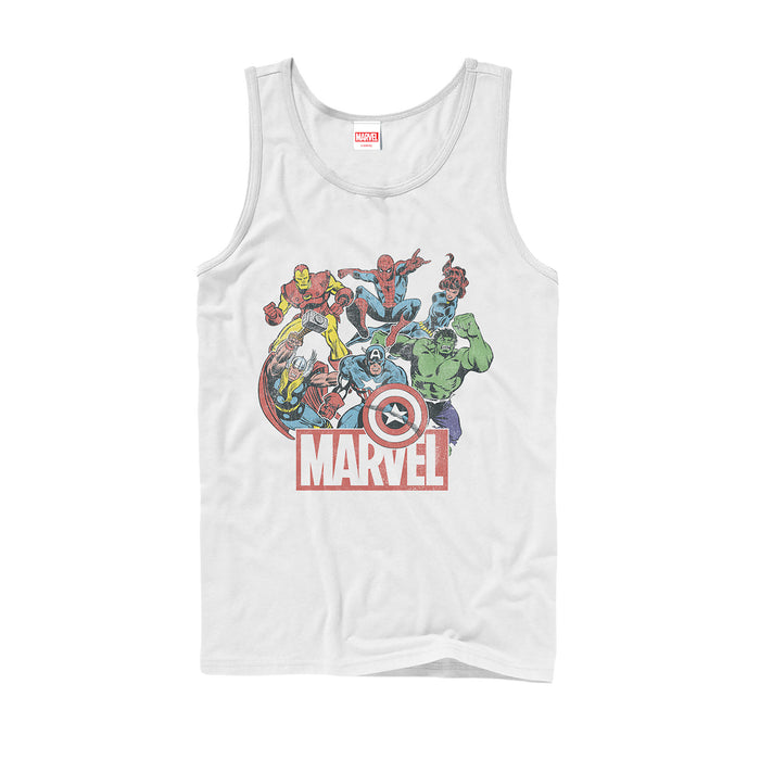 fifth sun Men's Marvel Classic Hero Collage Tank Top