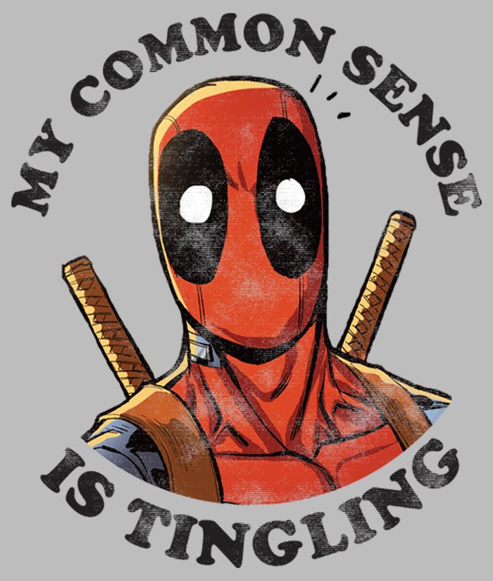 Fifth Sun Men's Marvel Deadpool Common Sense T-Shirt