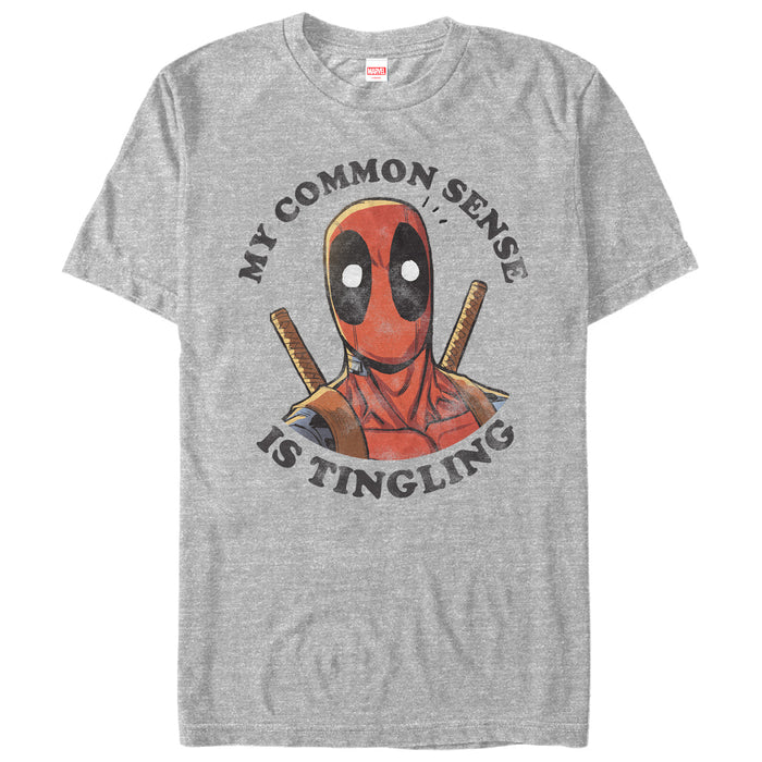 fifth sun Men's Marvel Deadpool Common Sense T-Shirt