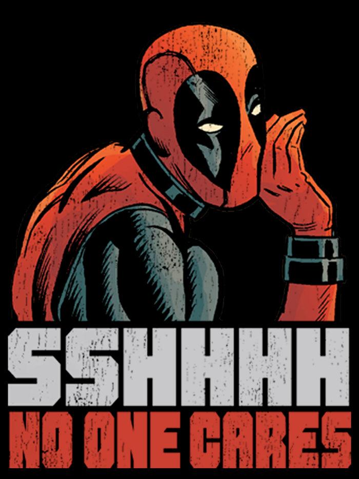 Fifth Sun Men's Marvel Deadpool No One Cares T-Shirt