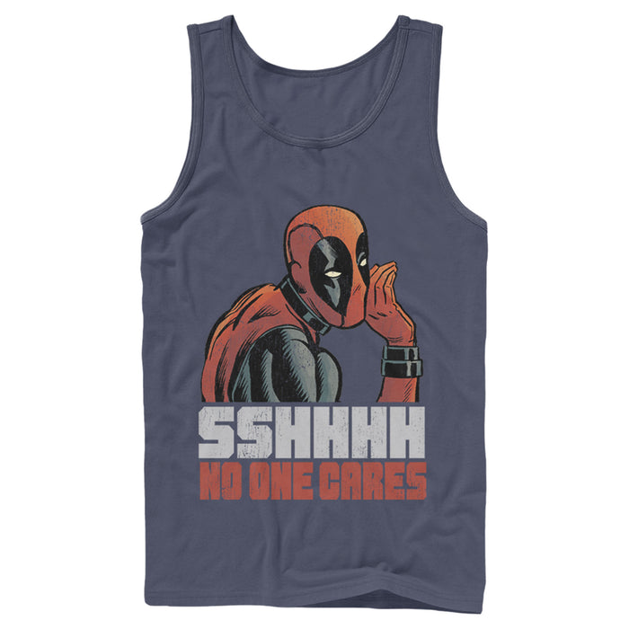 Fifth Sun Men's Marvel Deadpool No One Cares Tank Top