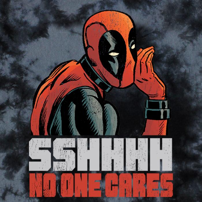 Fifth Sun Men's Marvel Deadpool Sshhhh No One Cares T-Shirt