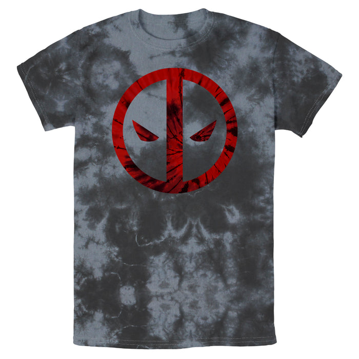 fifth sun Men's Marvel Deadpool Tie-Dye Logo T-Shirt