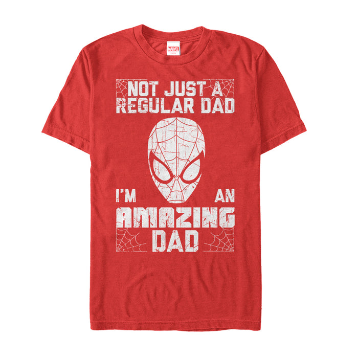 fifth sun Men's Marvel Father's Day Spider-Man Not Regular Dad T-Shirt