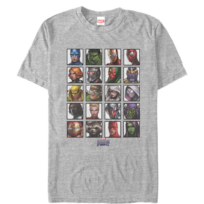 fifth sun Men's Marvel Future Fight Character Panel T-Shirt