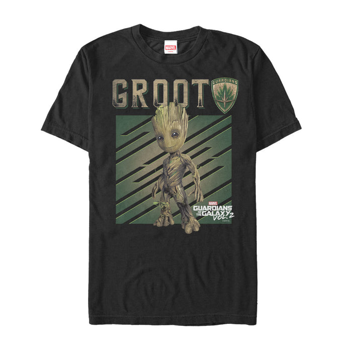 fifth sun Men's Marvel Guardians of the Galaxy Vol. 2 Groot Growth T-Shirt