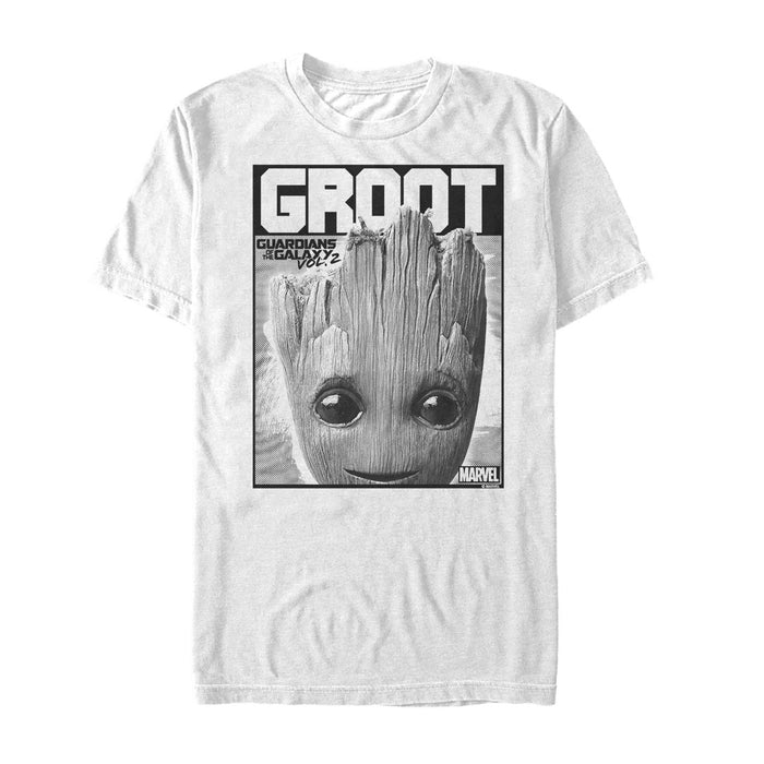 fifth sun Men's Marvel Guardians of the Galaxy Vol. 2 Groot Innocent T-Shirt