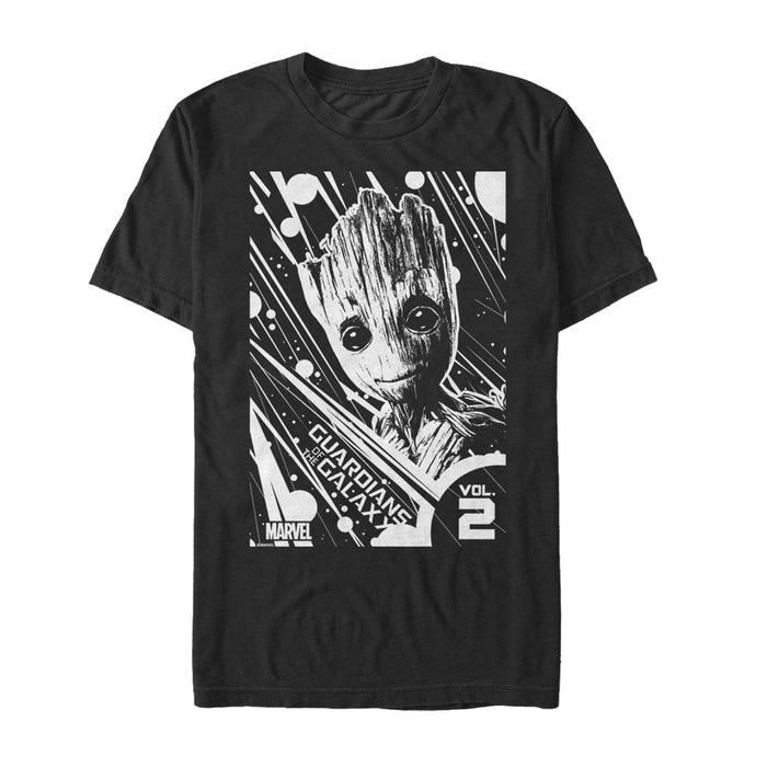 fifth sun Men's Marvel Guardians of the Galaxy Vol. 2 Groot Light T-Shirt