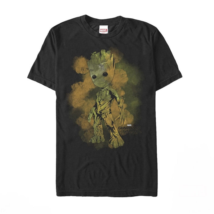 fifth sun Men's Marvel Guardians of the Galaxy Vol. 2 Groot Smudge T-Shirt